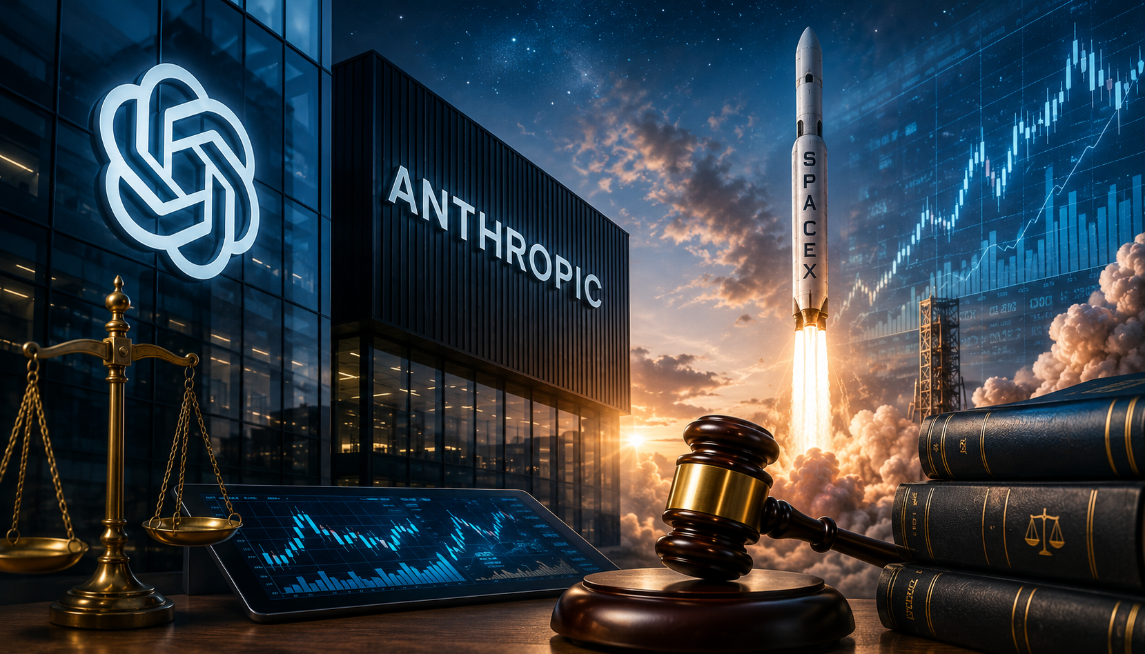 OpenAI, Anthropic e SpaceX: a nova corrida bilionária que está redefinindo o Direito e a Tecnologia